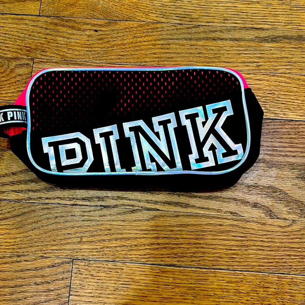 Pink brand bag to use anyway. Cosmetics toiletries pencils for school Brand New